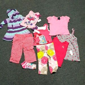 Girls 3T capris and tops
